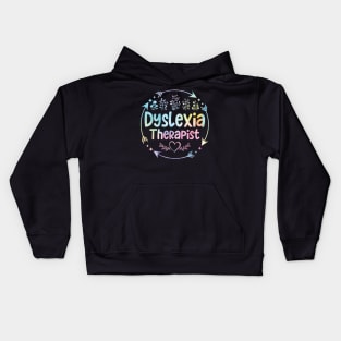 Dyslexia Therapist cute floral watercolor Kids Hoodie